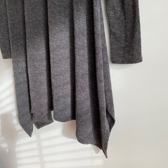 Aina Be Women's Knit Long Sleeve Sweater Tunic Dress, Gray, Size Medium - Picture 3 of 9